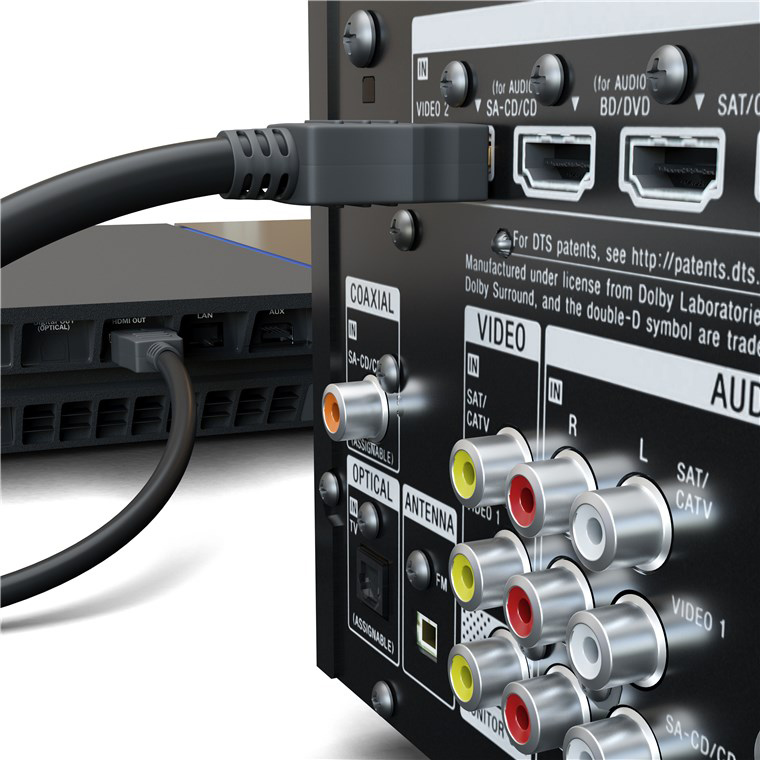 GOOBAY καλώδιο HDMI 60619 με Ethernet, 4K/60Hz, 18 Gbps, 0.5m, μαύρο 60619