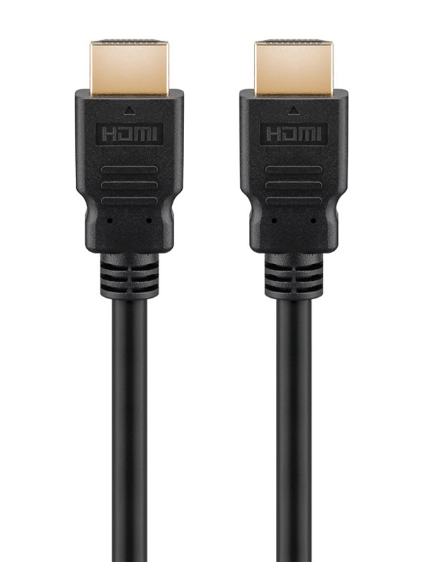 GOOBAY καλώδιο HDMI 2.0 60622 με Ethernet, 4K/60Hz, 18 Gbps, 2m, μαύρο 60622