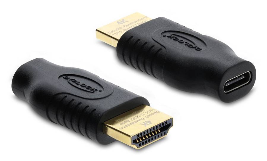 DELOCK αντάπτορας HDMI σε USB-C 61075, 4K/60Hz, μαύρος 61075