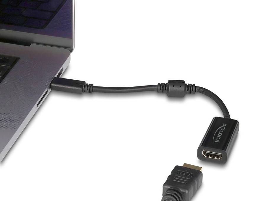 DELOCK αντάπτορας USB-C σε HDMI 61085, 8K/60Hz, μαύρος 61085