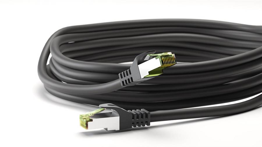 GOOBAY καλώδιο δικτύου 61096, CAT 8.1 S/FTP, copper, LSZH, 5m, μαύρο 61096