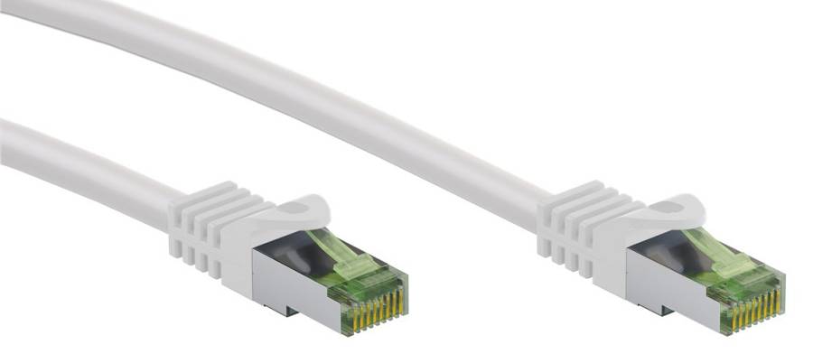 GOOBAY καλώδιο δικτύου 61102, CAT 8.1 S/FTP, copper, GHMT, 0.25m, λευκό 61102