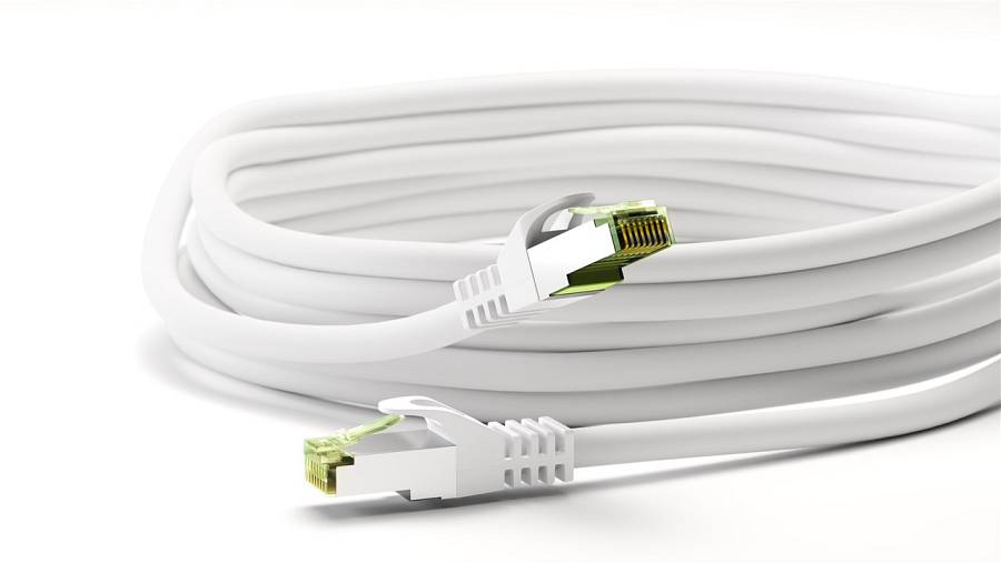 GOOBAY καλώδιο δικτύου 61106, CAT 8.1 S/FTP, copper, GHMT, 3m, λευκό 61106