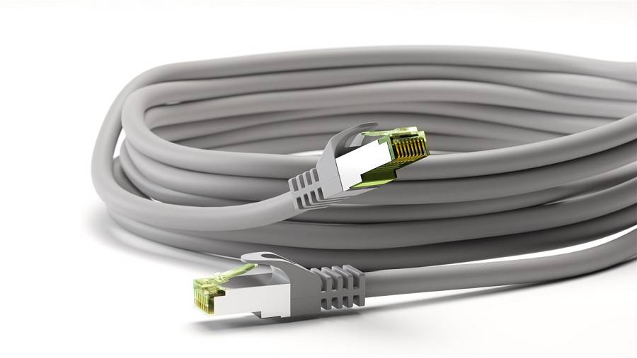 GOOBAY καλώδιο δικτύου 61119, CAT 8.1 S/FTP, copper, LSZH, 7.5m, γκρι 61119