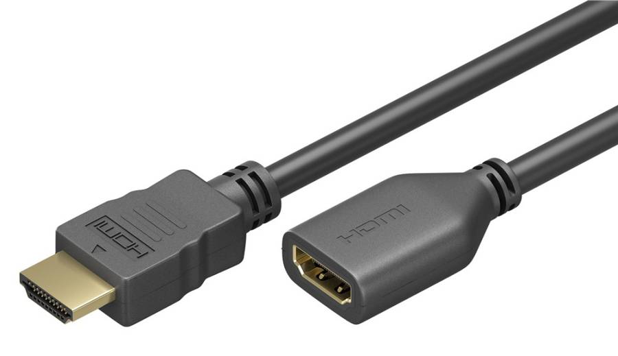 GOOBAY καλώδιο προέκτασης HDMI 61309 Ethernet, 4K/60Hz 18Gbps, 2m, μαύρο 61309