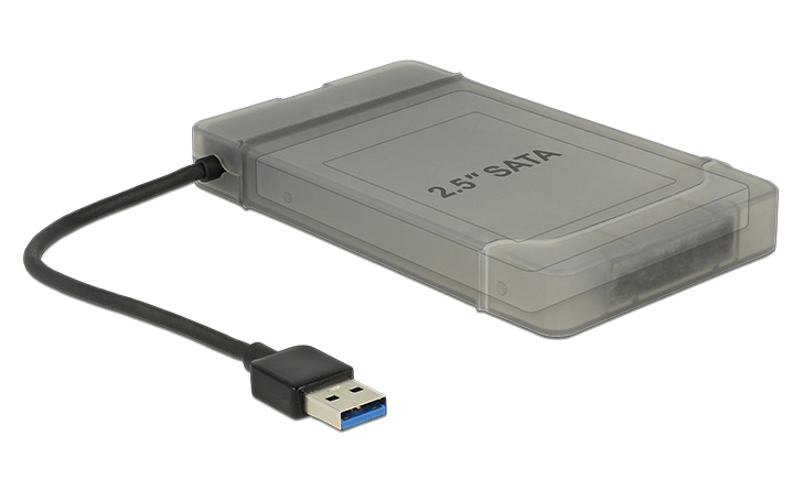 DELOCK αντάπτορας USB σε SATA 62742 με θήκη για 2.5 HDD/SSD, 6Gbps 62742