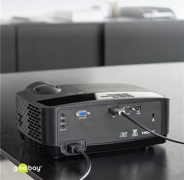GOOBAY καλώδιο HDMI 2.1 65559 με Ethernet, 8K/60Hz, 48 Gbps, 20m, μαύρο 65559