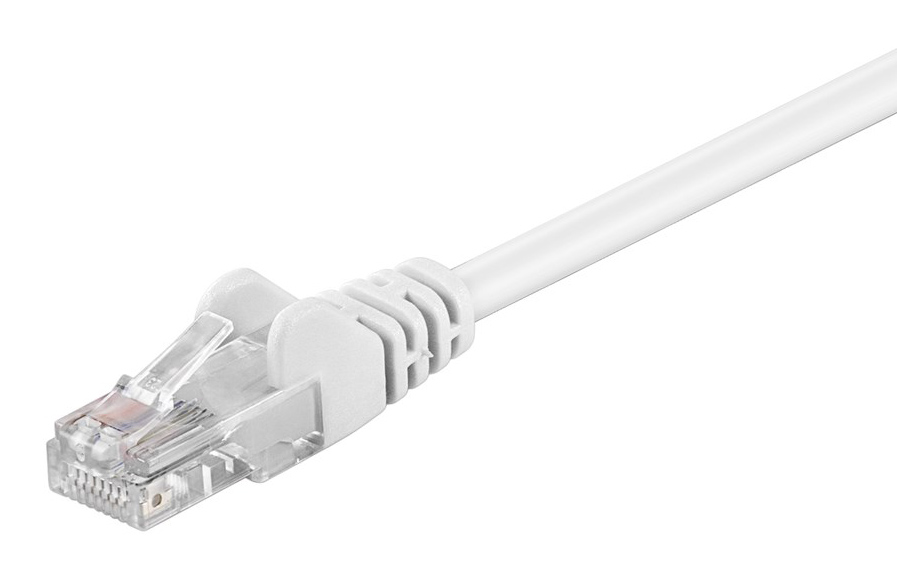 GOOBAY καλώδιο δικτύου 68501, CAT 5e U/UTP, CCA, 1m, λευκό 68501