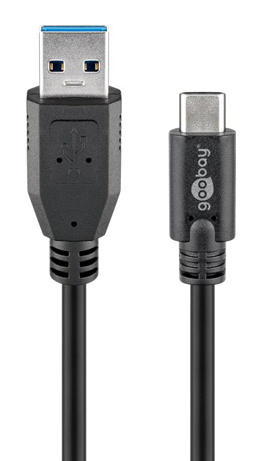 GOOBAY καλώδιο USB σε USB-C 71221, 15W, 5Gbps, 2m, μαύρο 71221