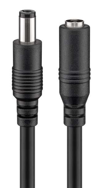 GOOBAY καλώδιο προέκτασης τροφοδοσίας 71400, 5.5x2.1mm, 10m, μαύρο 71400