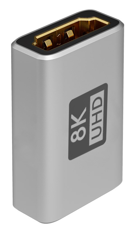 GOOBAY αντάπτορας HDMI 72008, Ethernet, 8K/60Hz, 4K/120Hz, 48 Gbps, γκρι 72008