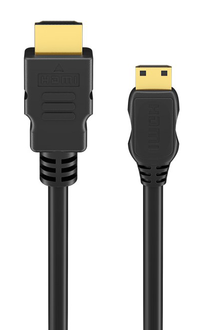 GOOBAY καλώδιο mini HDMI σε HDMI 74087 με Ethernet, 4K/60Hz, 18 Gbps, 3m, μαύρο 74087
