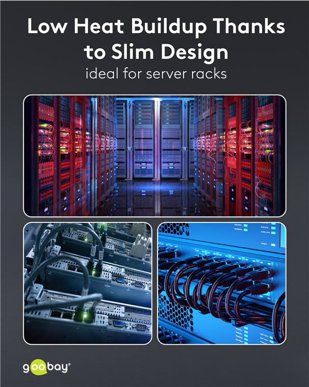 GOOBAY καλώδιο δικτύου 74362, CAT 8.1 U/FTP, ultra slim, copper, 2000MHz, 3m, λευκό 74362