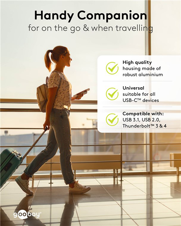 GOOBAY αντάπτορας USB-C 74441, γωνιακός 90°, USB4, 240W, 40Gbps, 8K, γκρι 74441