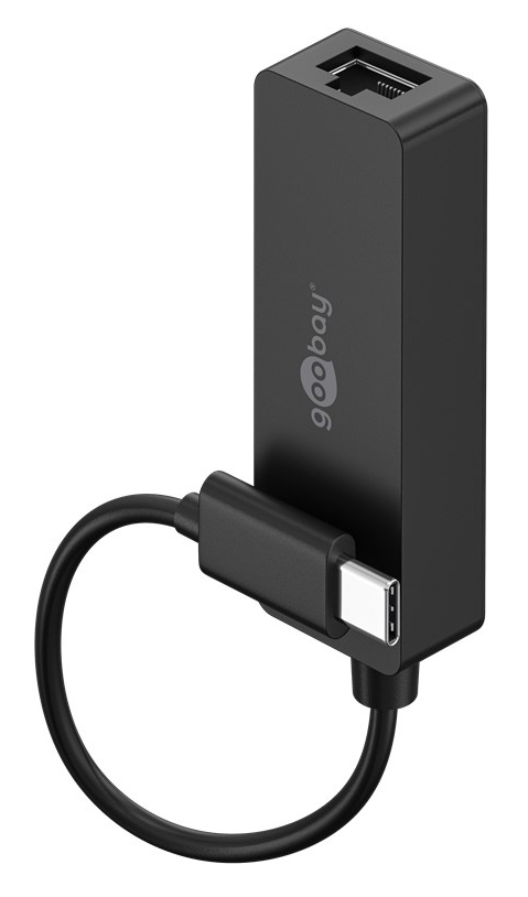 GOOBAY αντάπτορας δικτύου 76579, USB-C, 1000Mbps Ethernet, μαύρος 76579