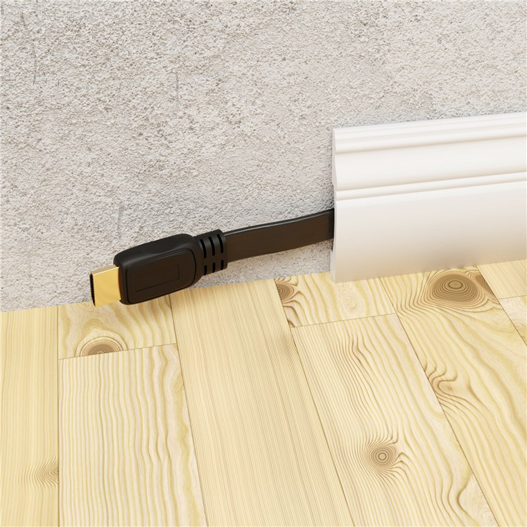 GOOBAY καλώδιο HDMI 77135 με Ethernet, flat, 8K/60Hz, 48 Gbps, 2m, μαύρο 77135