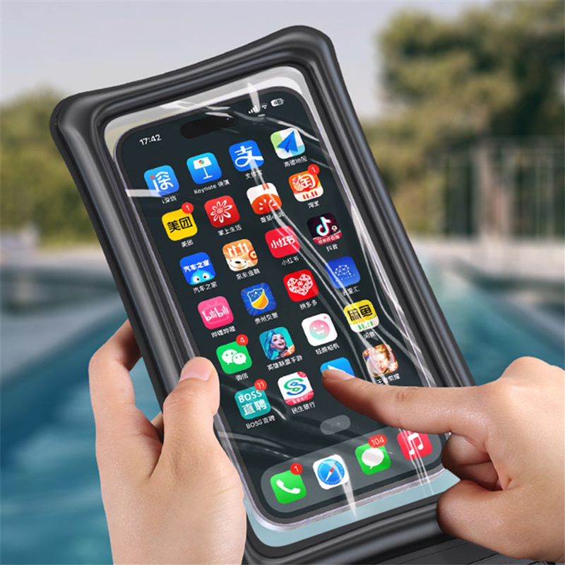 USAMS αδιάβροχη θήκη smartphone US-YD011, έως 7, IPX8, μαύρη 7FSD1101