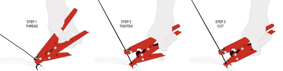 DELOCK πένσα δεματικών καλωδίων 86773, έως 9.5 x 2.3mm, μεταλλική 86773