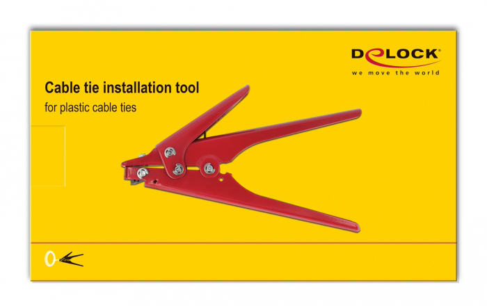 DELOCK πένσα δεματικών καλωδίων 86773, έως 9.5 x 2.3mm, μεταλλική 86773