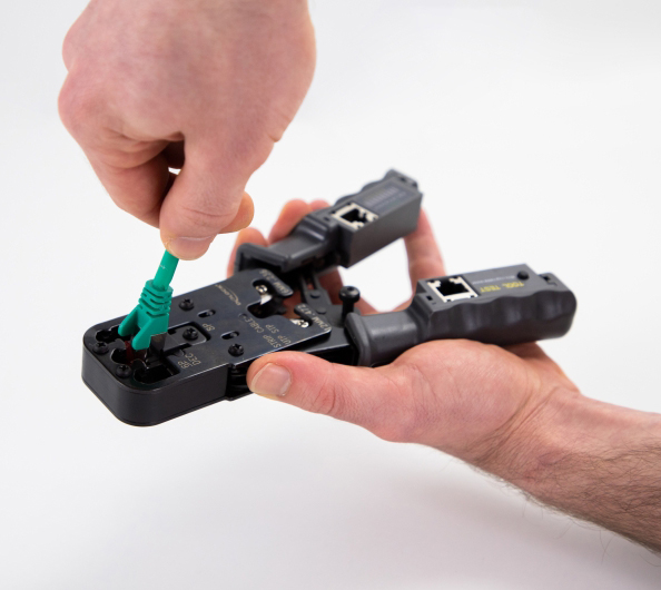 DELOCK εργαλείο πτύχωσης με απογυμνωτή & tester 90511, 8P/6P/6P DEC/4P 90511