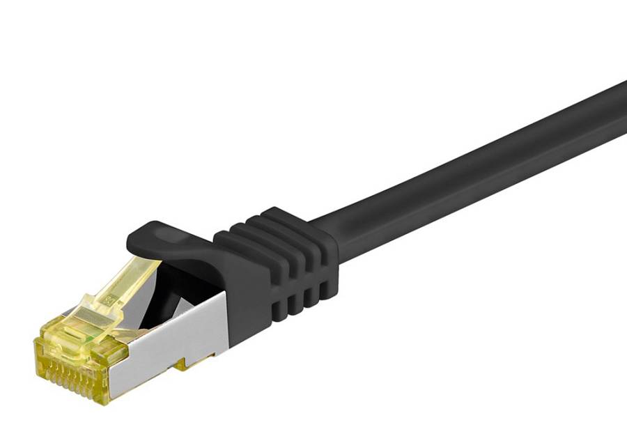 GOOBAY καλώδιο δικτύου 91608, CAT 7 S/FTP, 500MHz, CU, 2m, μαύρο 91608