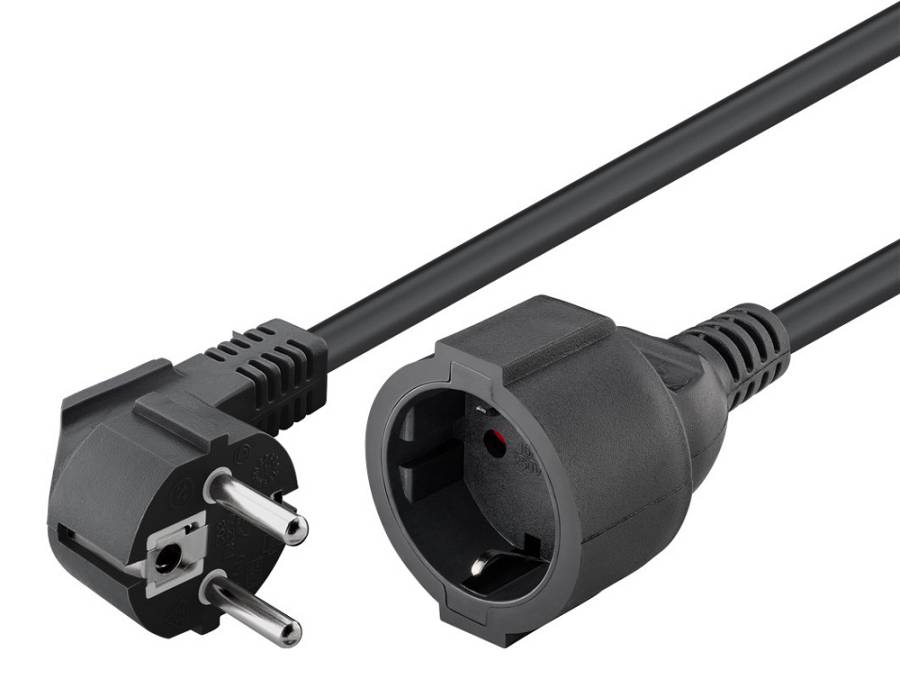 GOOBAY μπαλαντέζα προέκταση ρεύματος 93094, schuko, 3x 1.5mm², 5m, μαύρη 93094