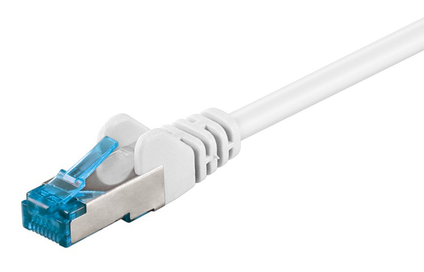 GOOBAY καλώδιο δικτύου 93688, CAT 6A S/FTP, 500 MHz, Copper, 1m, λευκό 93688