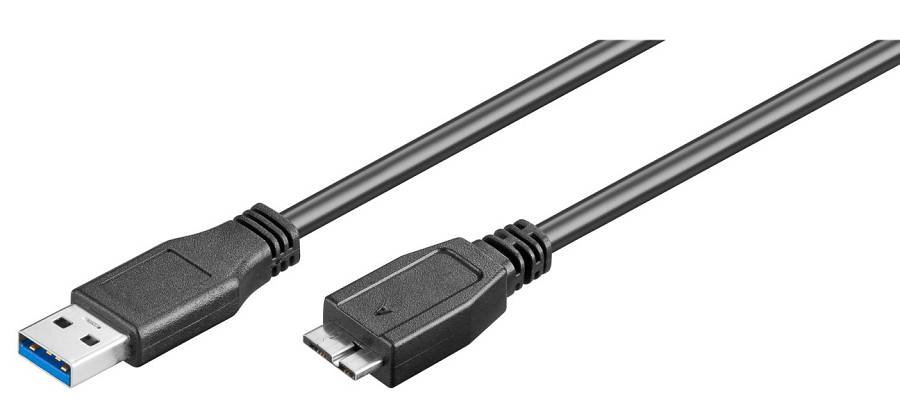 GOOBAY καλώδιο USB 3.0 σε USB 3.0 micro Τype B 95026, 1.8m, μαύρο 95026