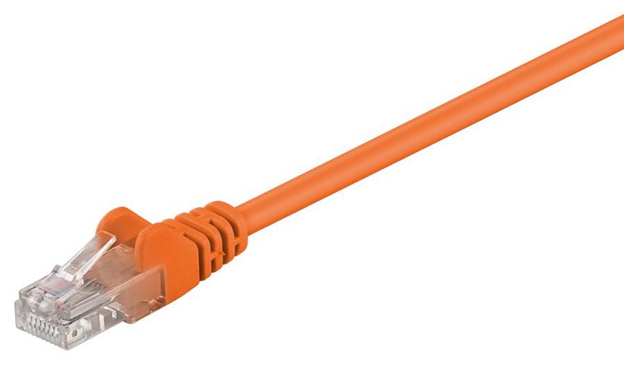 GOOBAY καλώδιο δικτύου 95218, CAT 5e U/UTP, CCA, PVC, 1m, πορτοκαλί 95218