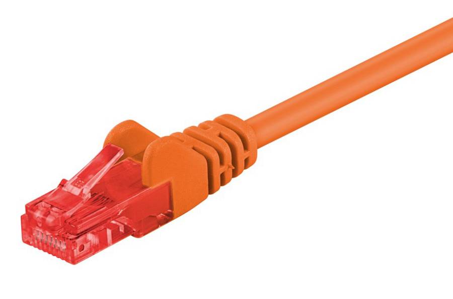 GOOBAY καλώδιο δικτύου 95253, CAT 6 U/UTP, CCA, 250MHz, 0.25m, πορτοκαλί 95253