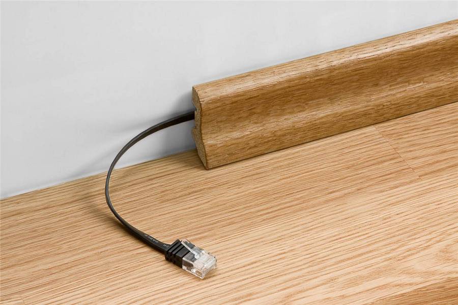 GOOBAY καλώδιο δικτύου 95381, CAT 6 U/UTP, flat, copper, 10m, μαύρο 95381