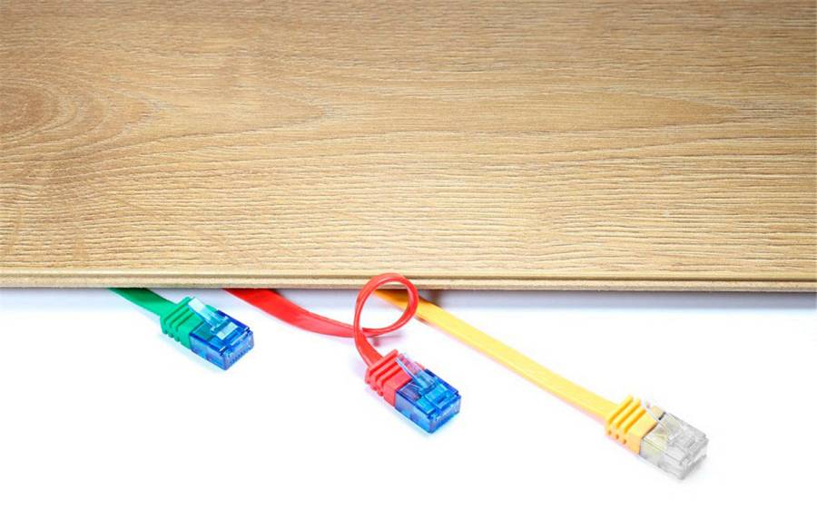 GOOBAY καλώδιο δικτύου 95385, CAT 6 U/UTP, flat, copper, 20m, μαύρο 95385