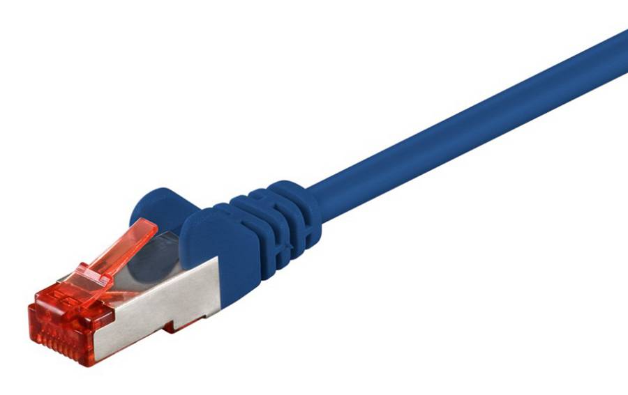 GOOBAY καλώδιο δικτύου 95472, CAT 6 S/FTP, CCA, 250MHz, 1m, μπλε 95472