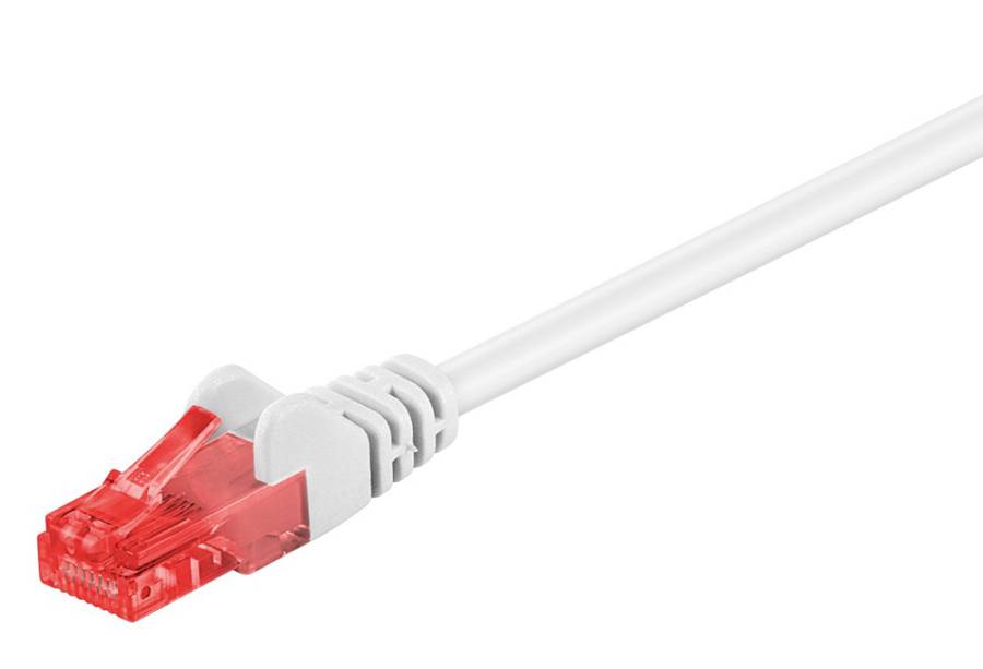GOOBAY καλώδιο δικτύου 95598, CAT 6 U/UTP, CCA, 1.5m, λευκό 95598