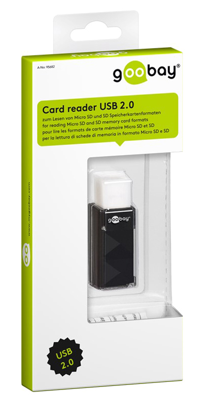 GOOBAY card reader 95682 για SD κάρτα μνήμης, 480 Mbps, μαύρο 95682