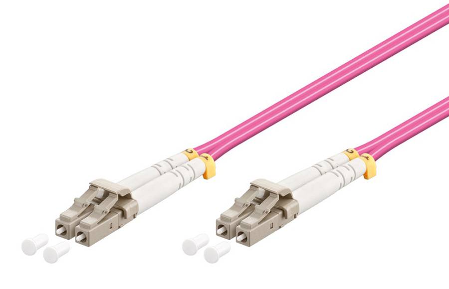 GOOBAY καλώδιο οπτικής ίνας LC-UPC 95933, Multimode OM4, 0.5m, βιολετί 95933