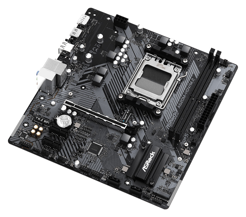 ASROCK μητρική A620M-HDV/M.2, 2x DDR5, AM5, USB 3.2, mATX A620M-HDV-M.2