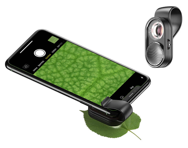 APEXEL φακός μικροσκόπιο APL-MS001 για smartphone κάμερα, 100x zoom, LED APL-MS001