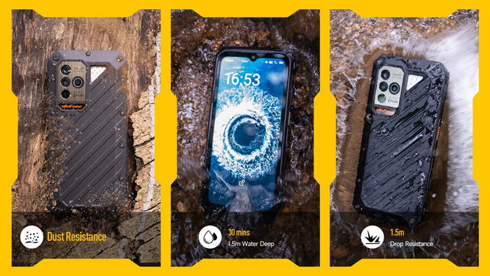 ULEFONE smartphone Power Armor 18T Ultra, 6.58, 12/512GB, 5G, 9600mAh, IP68/IP69K, μαύρο ARMOR18TU-BK