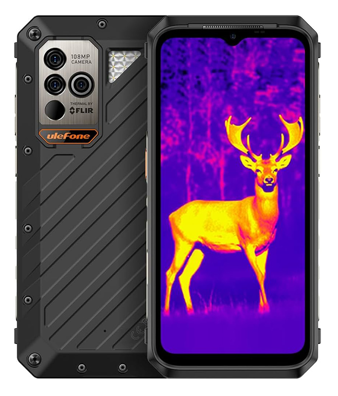 ULEFONE smartphone Power Armor 18T Ultra, 6.58, 12/512GB, 5G, 9600mAh, IP68/IP69K, μαύρο ARMOR18TU-BK