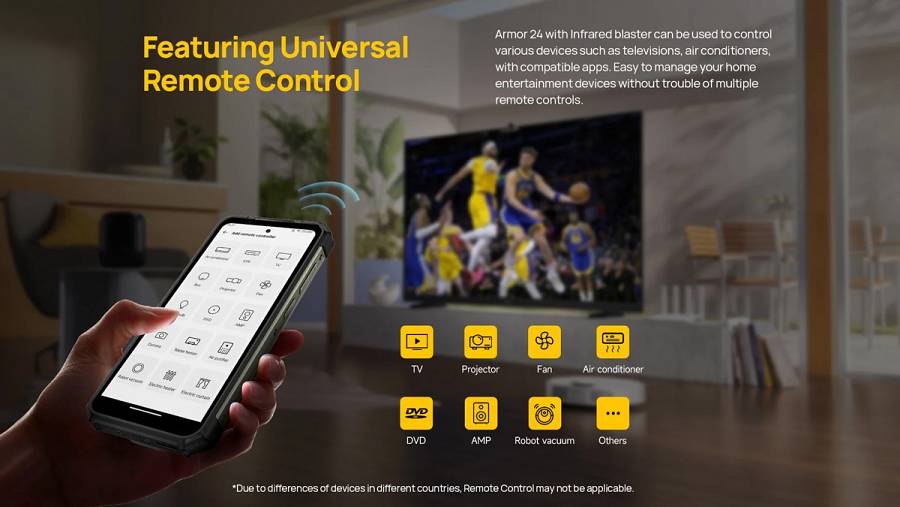 ULEFONE smartphone Armor 24, 6.78, 12/256GB, 22000mAh, IP68/IP69K, μαύρο ARMOR24-BK