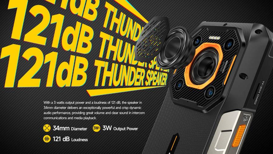 ULEFONE smartphone Armor 26 Ultra Walkie-Talkie, 6.78, 12/512GB, 5G, 15600mAh, IP68/IP69K, μαύρο ARMOR26ULTRAWT-BK