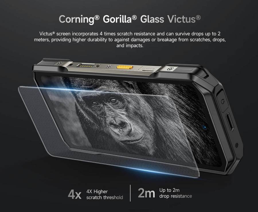 ULEFONE smartphone Armor 27, 6.78, 12/256GB, 10600mAh, IP68/IP69K, μαύρο ARMOR27-BK