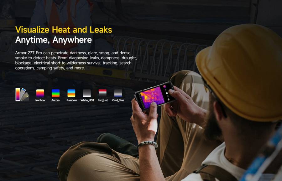 ULEFONE smartphone Armor 27T Pro, 6.78, 12/256GB, 5G, 10600mAh, IP68/IP69K, μαύρο ARMOR27TPRO-BK