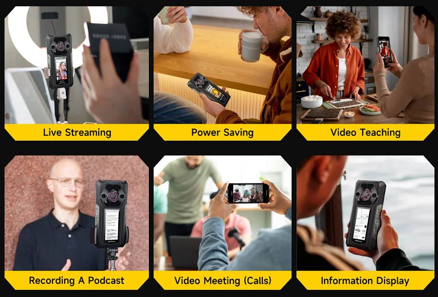 ULEFONE smartphone Armor 30 Pro, 6.95 & 3.4, 16/512GB, 5G, 12800mAh, IP68/IP69K, μαύρο ARMOR30PRO-BK