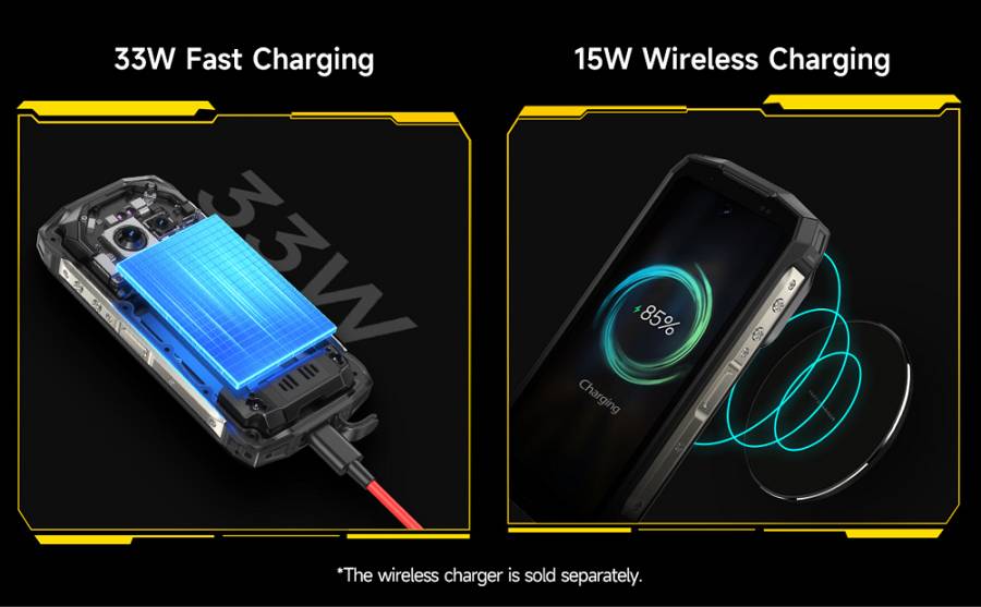 ULEFONE smartphone Armor Mini 20, 4.7, 8/256GB, 4G, 6200mAh, IP68/IP69K, μαύρο ARMORMINI20-BK