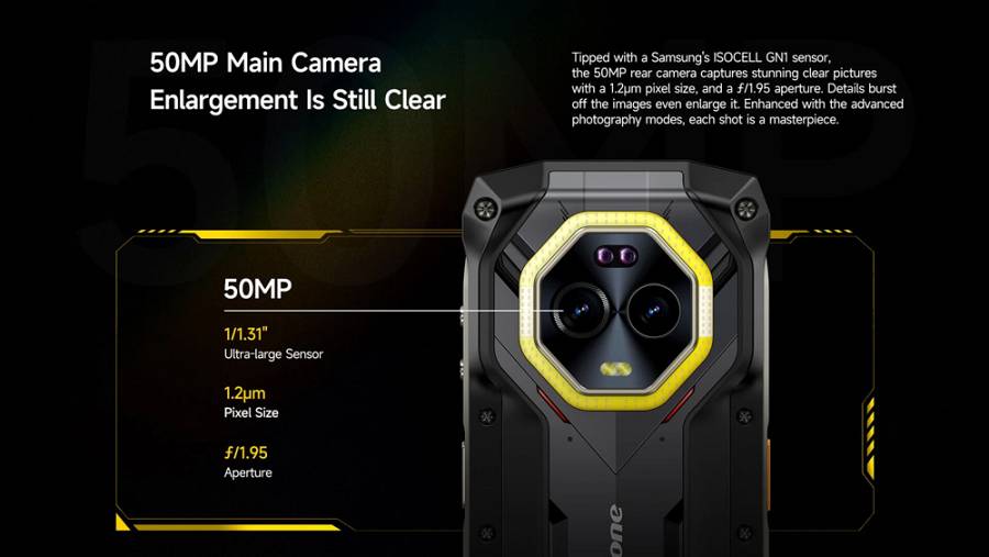 ULEFONE smartphone Armor Mini 20 Pro, 4.7, 8/256GB, 5G, 6200mAh, IP68/IP69K, μαύρο ARMORMINI20PRO-BK