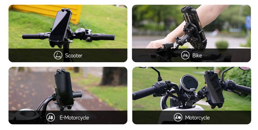 ULEFONE βάση ποδηλάτου για smartphone Armor Mount Pro AM01, μαύρη ARMORMOUNTPRO