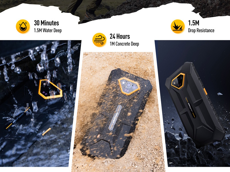 ULEFONE smartphone Armor X13, 6.52, 6/64GB, 6320mAh, IP68/IP69K, μαύρο ARMORX13-BK