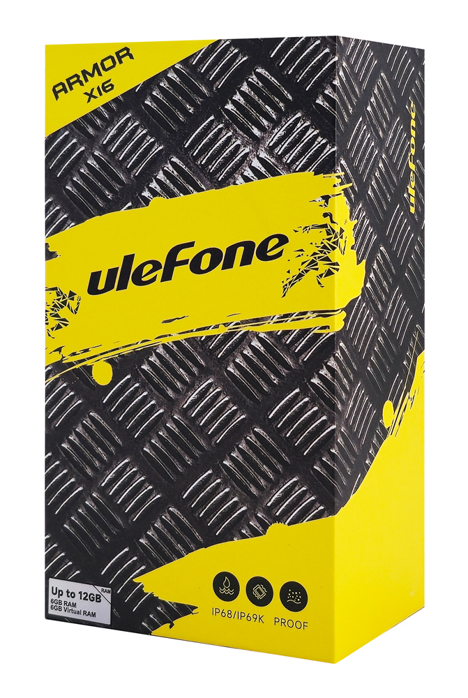 ULEFONE smartphone Armor X16, 6.56, 6/128GB, 10360mAh, IP68/IP69K/MIL-STD-810H, μαύρο ARMORX16-BK